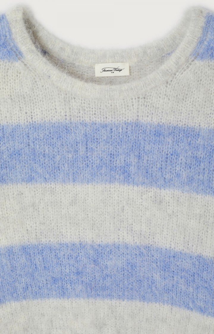 American Vintage NIB18A knitted sweater Rayures Givre