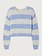 American Vintage NIB18A knitted sweater Rayures Givre