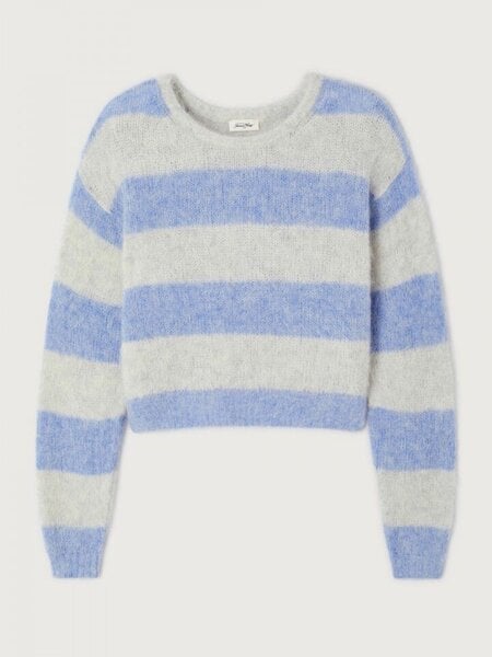 American Vintage NIB18A knitted sweater Rayures Givre