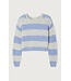 American Vintage NIB18A knitted sweater Rayures Givre