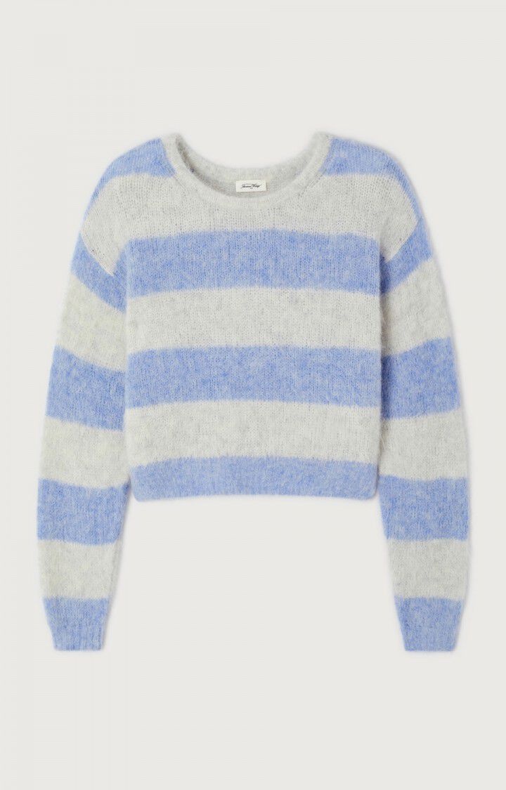 American Vintage NIB18A knitted sweater Rayures Givre