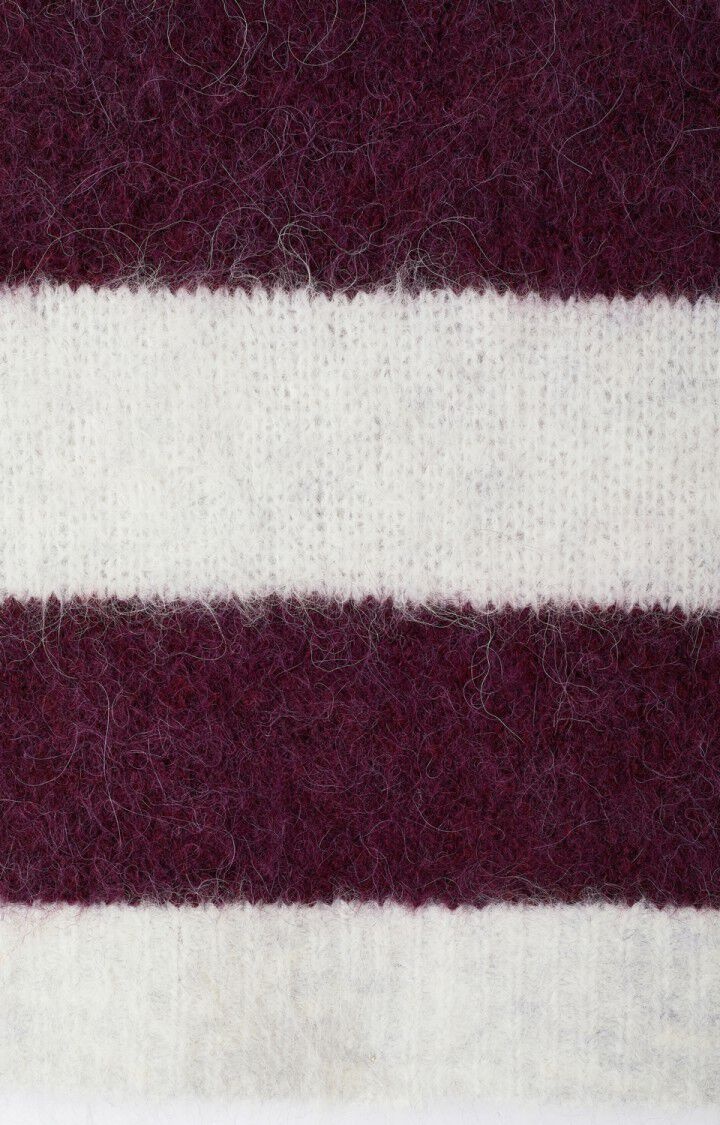 American Vintage NIB18D knit Rayures cranberry