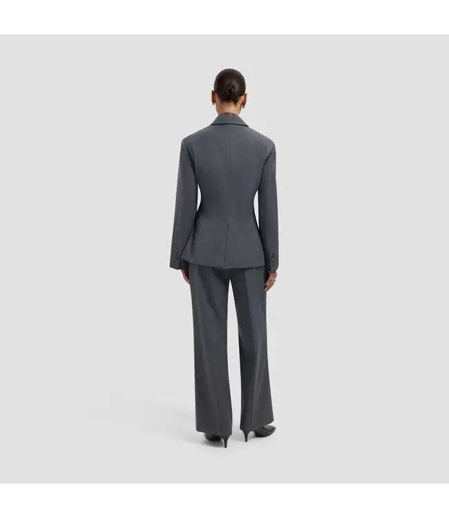 OLAF Wool asymetric blazer Sharkshin
