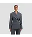 OLAF Wool asymetric blazer Sharkshin