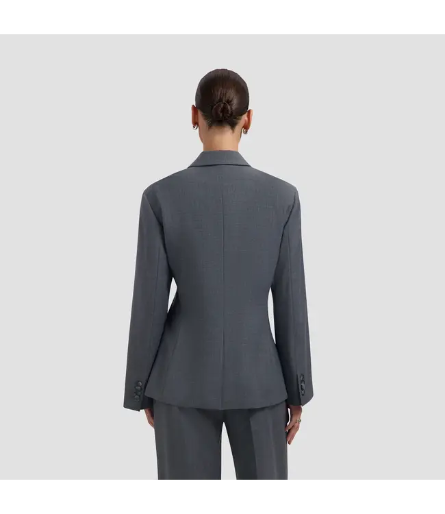 OLAF Wool asymetric blazer Sharkshin