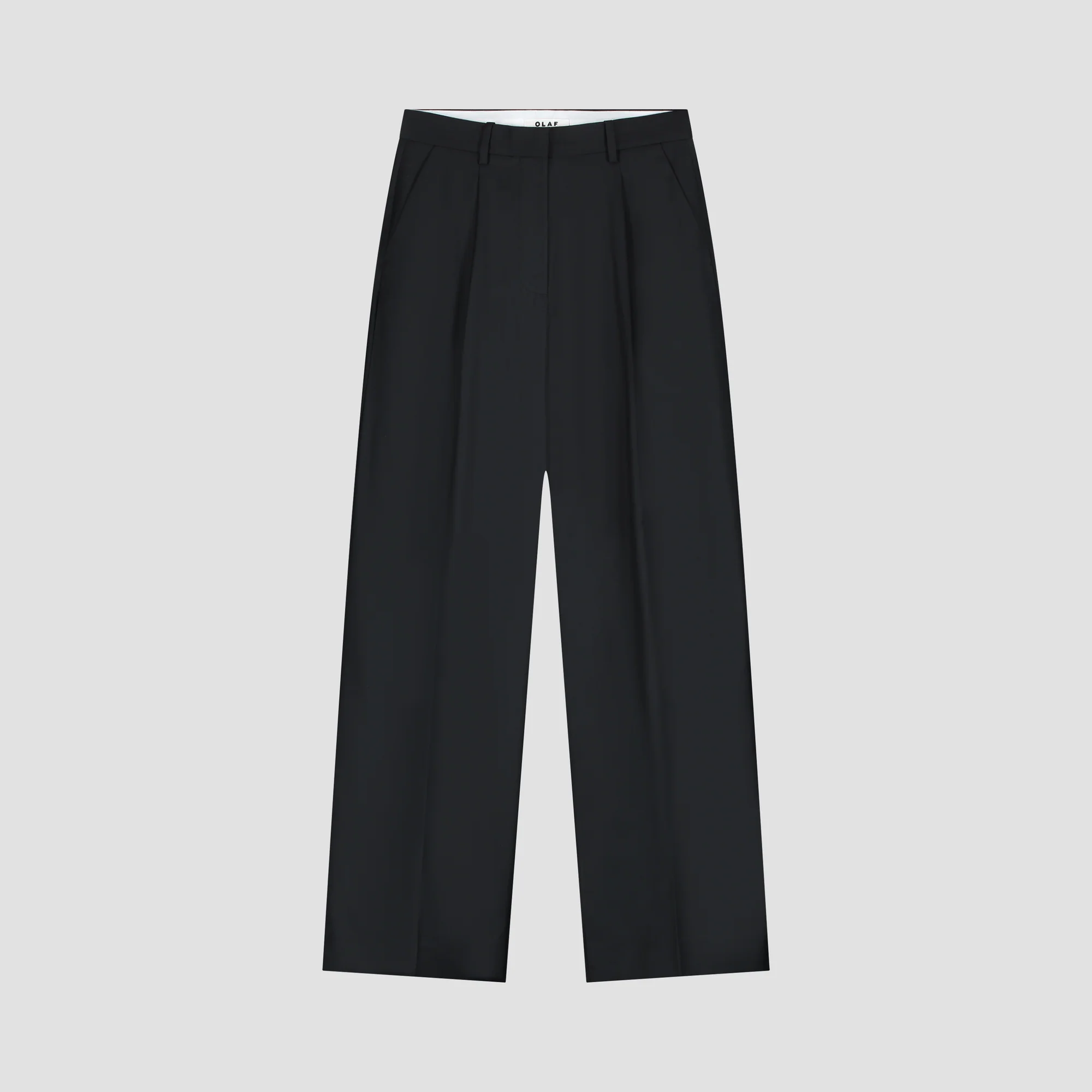 OLAF Wool tailored trousers Black