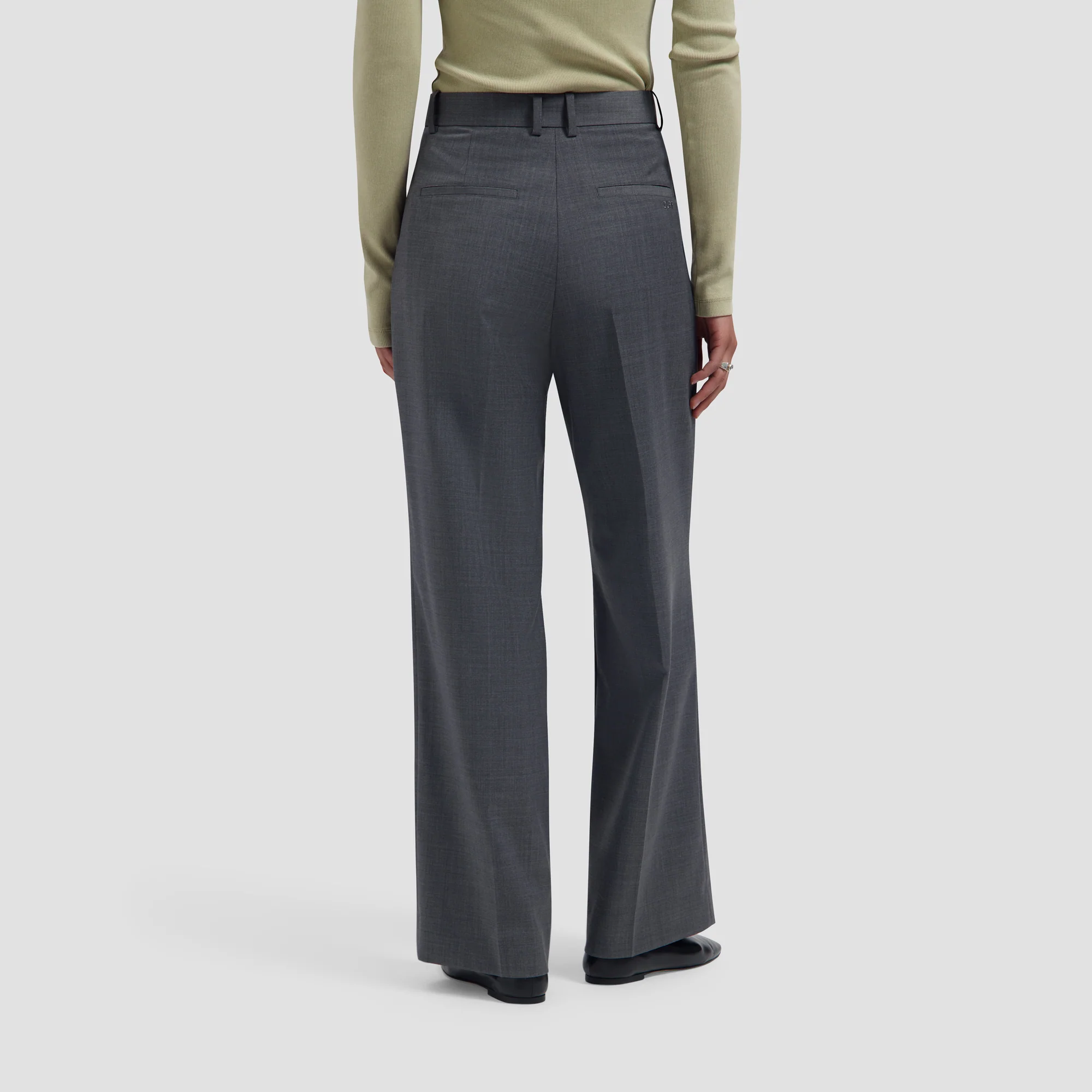 OLAF Wool tailored trousers Sharkshin
