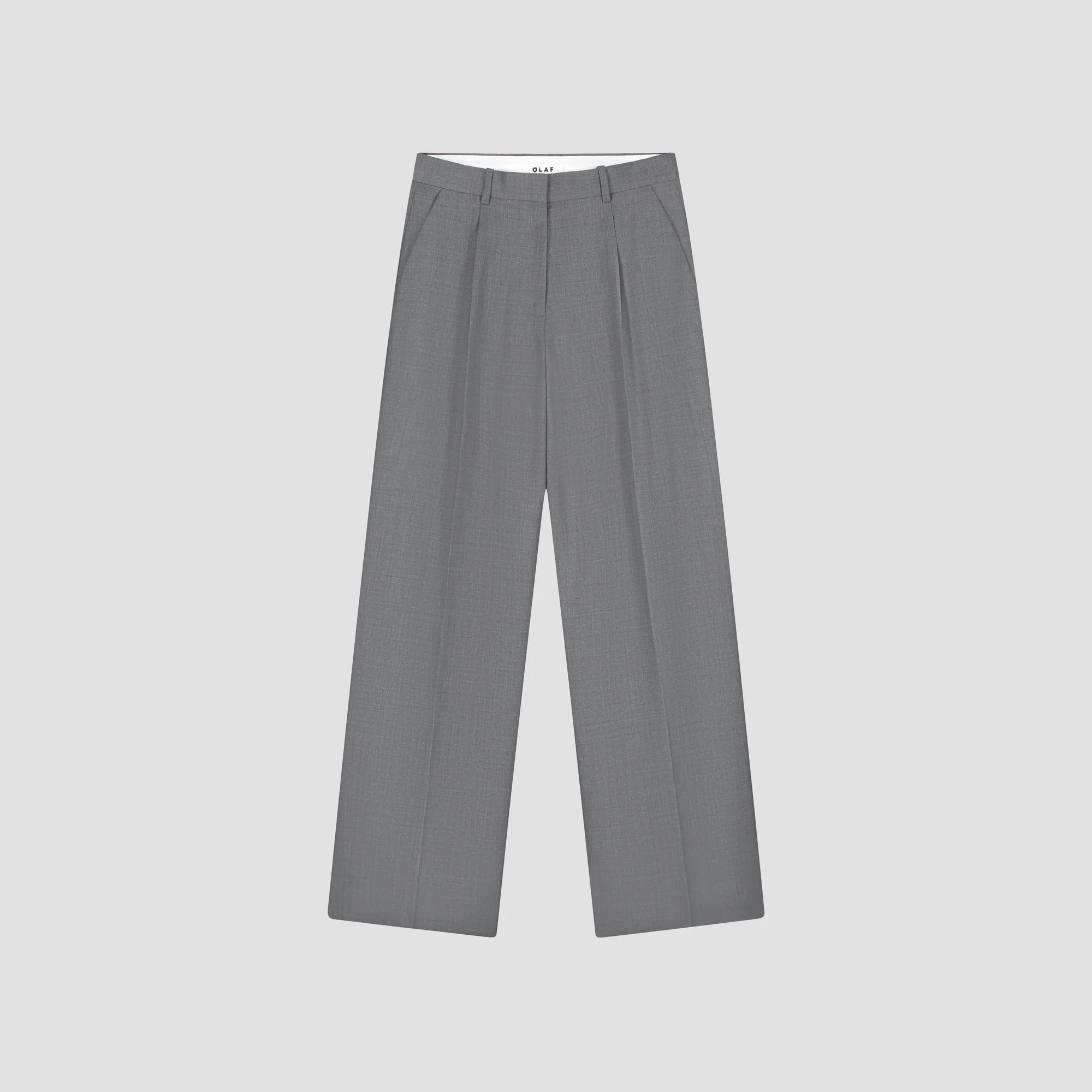 OLAF Wool tailored trousers Sharkshin