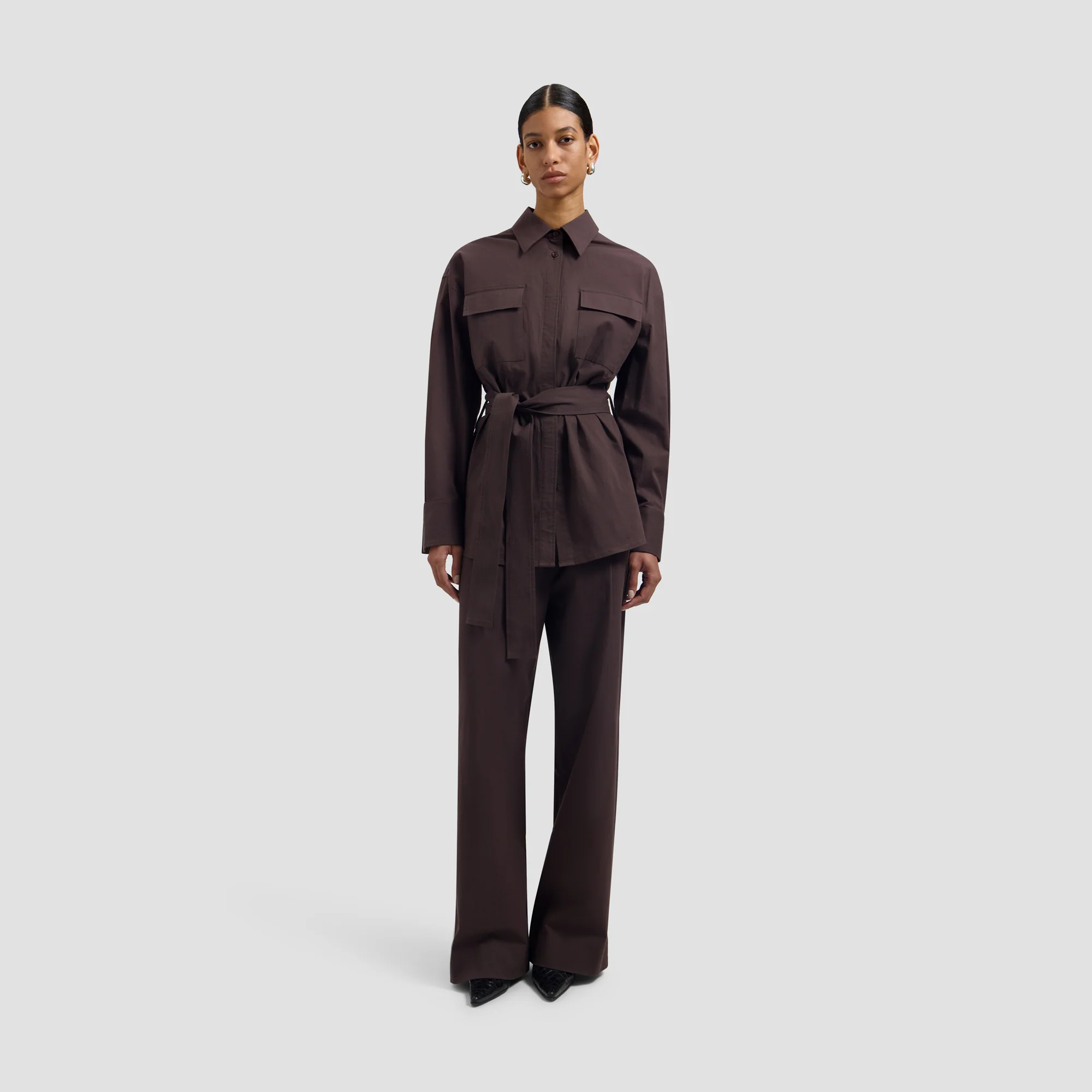 OLAF Tailored trousers Chocolate plum
