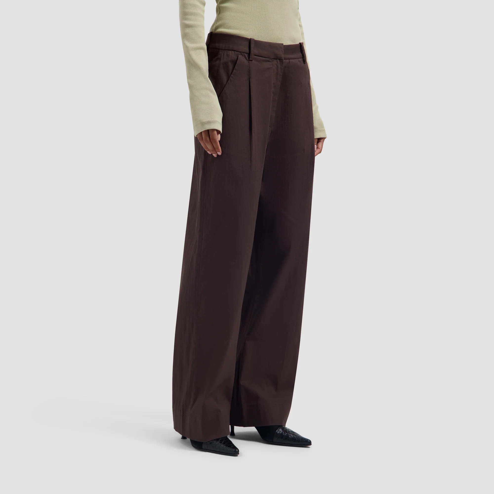 OLAF Tailored trousers Chocolate plum