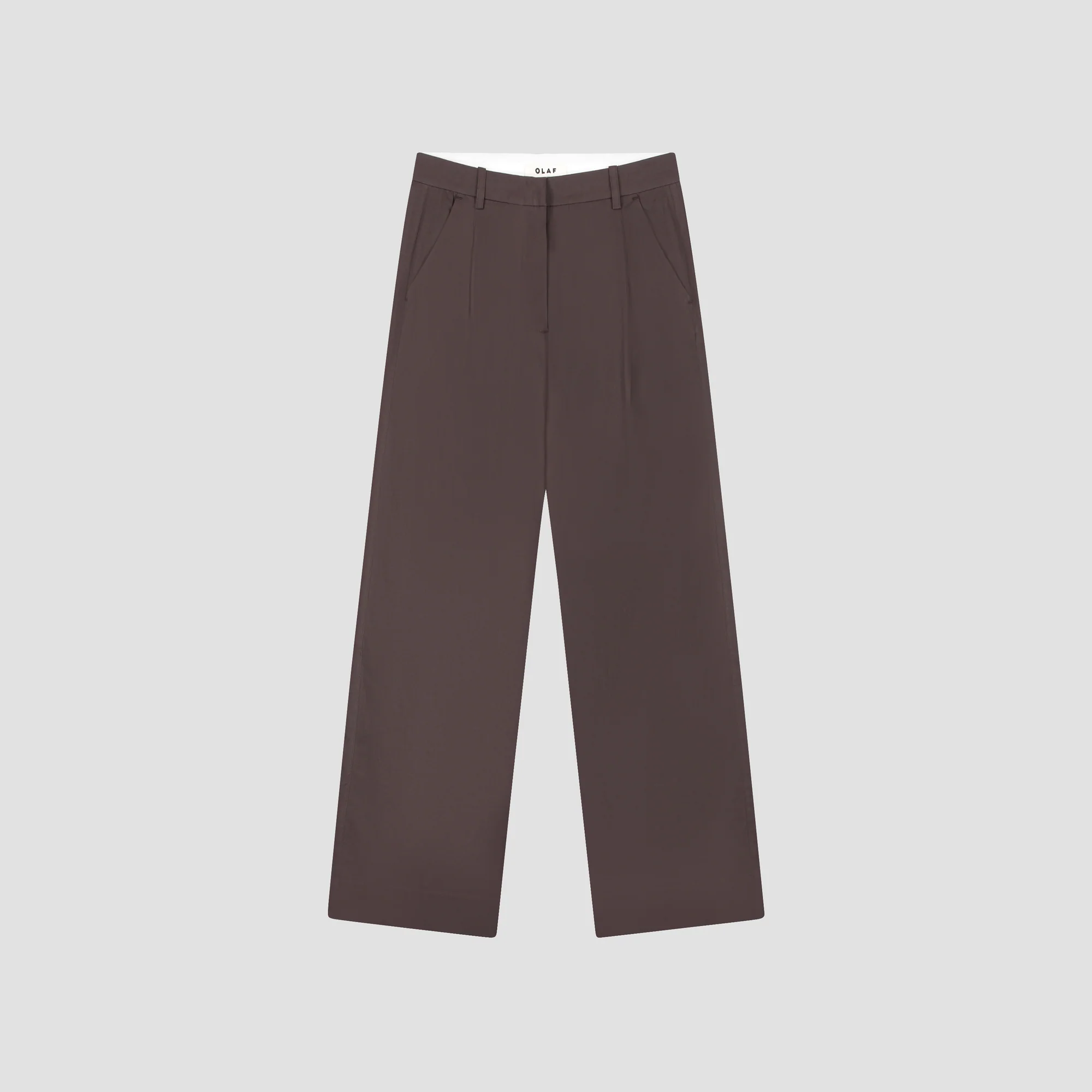 OLAF Tailored trousers Chocolate plum