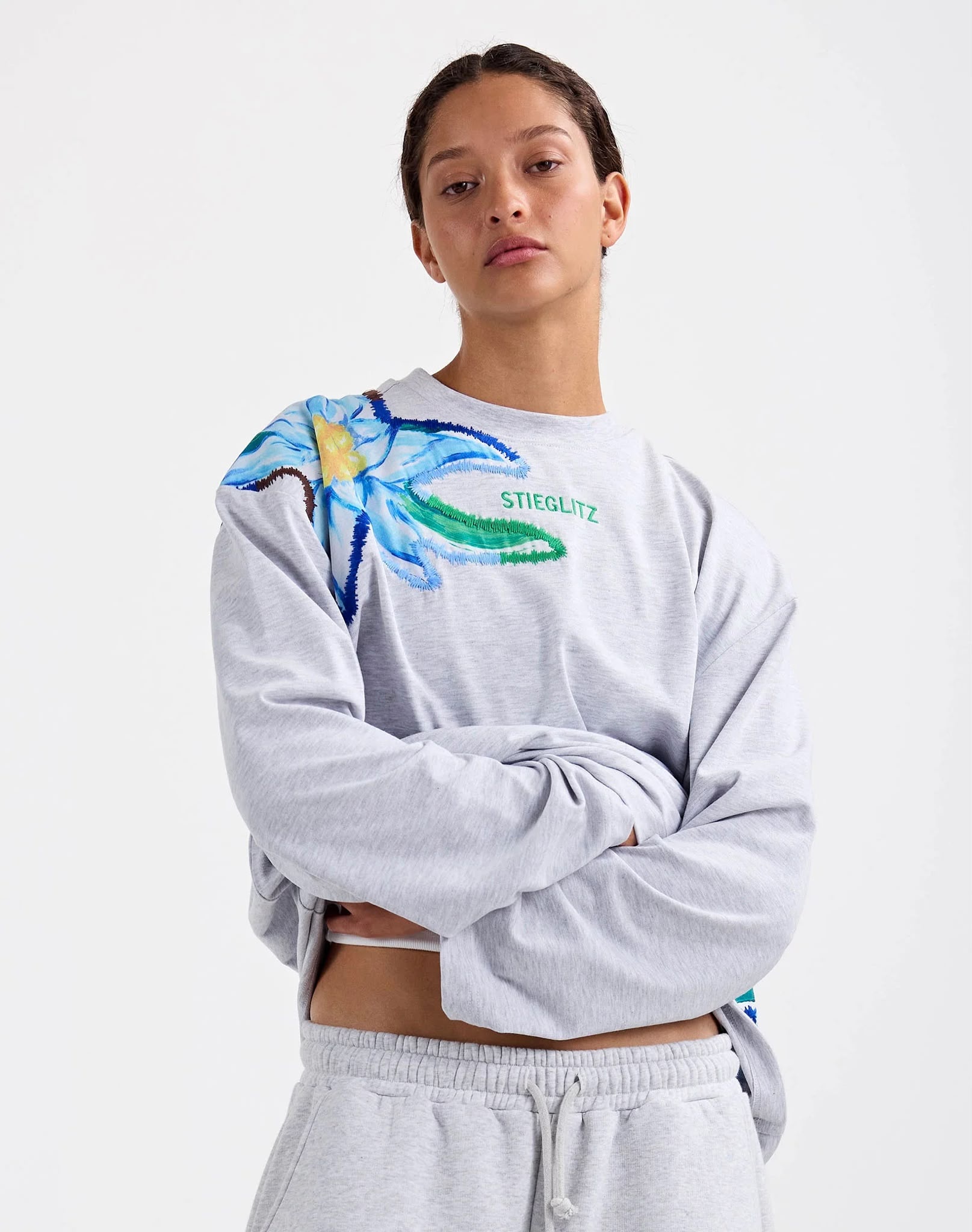 Stieglitz Eliza wide skate longsleeve Grey