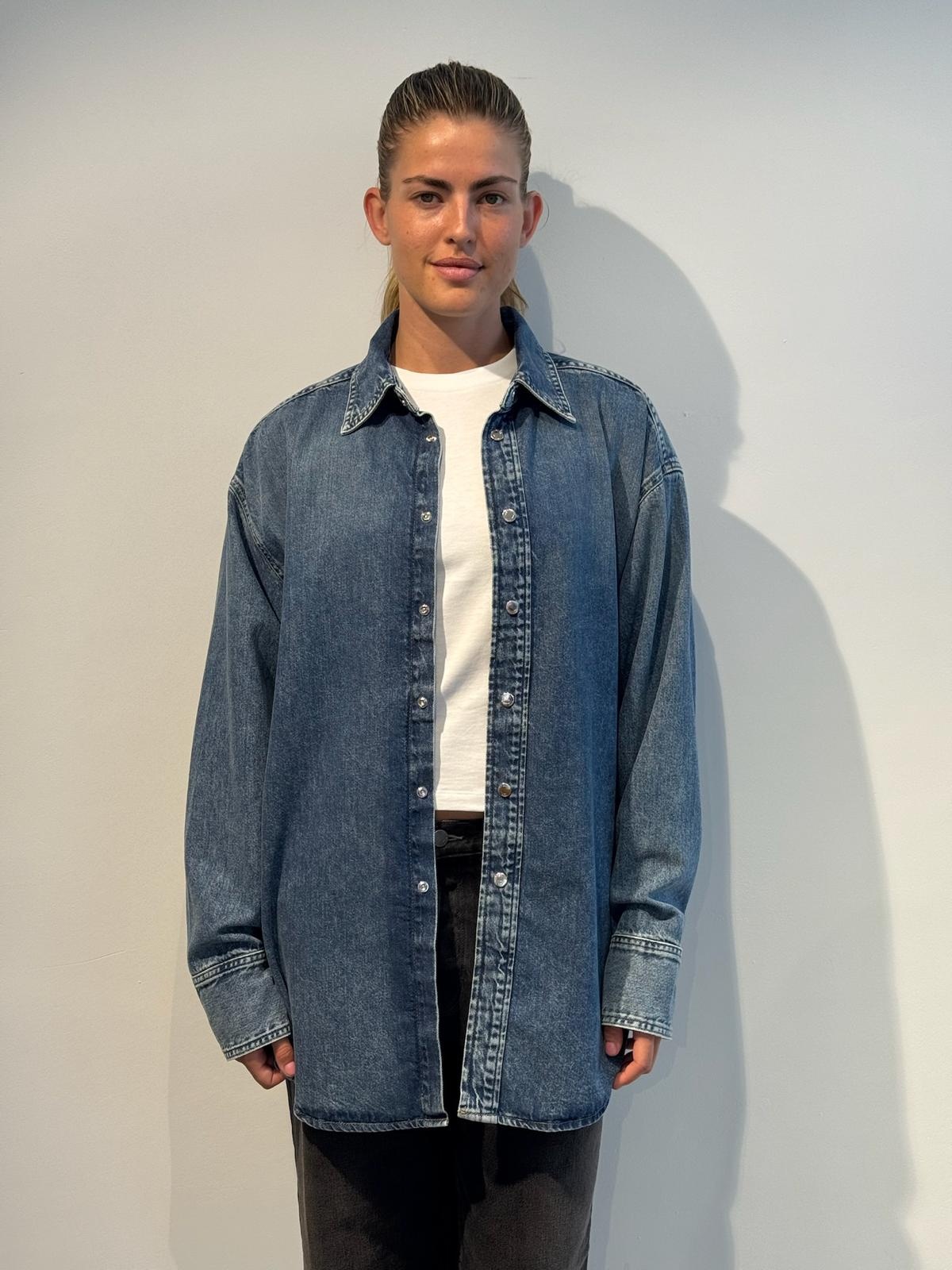 Haikure Victoria denim shirt Blue ryder