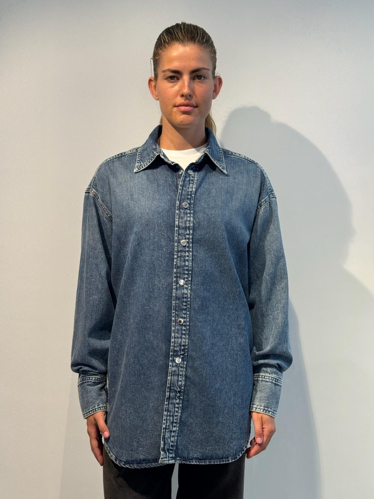 Haikure Victoria denim shirt Blue ryder