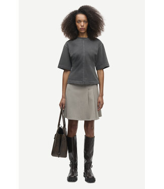 Samsoe Samsoe Saheaven skirt Lead grey melange