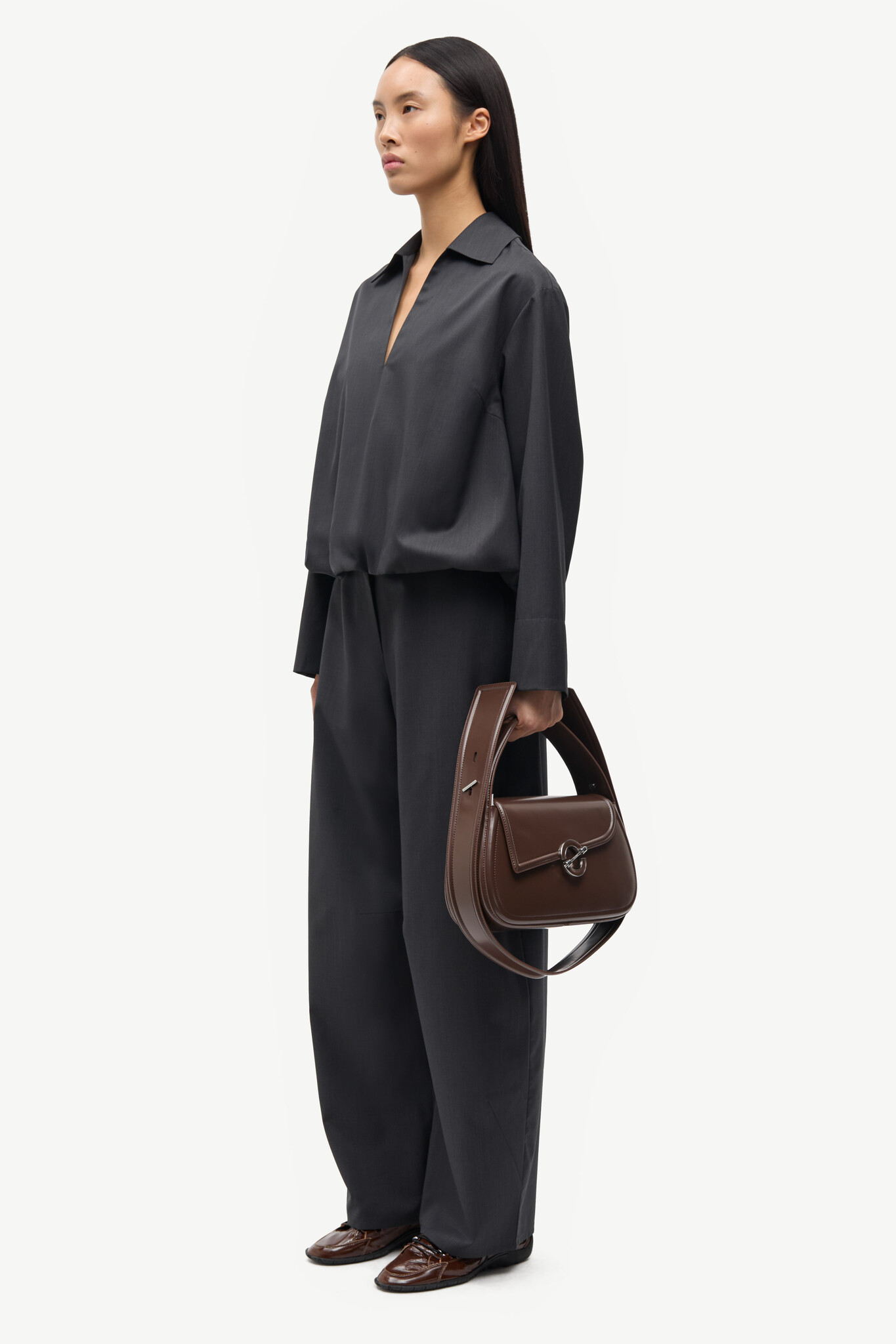 Samsoe Samsoe Sadaphne shirt black melange
