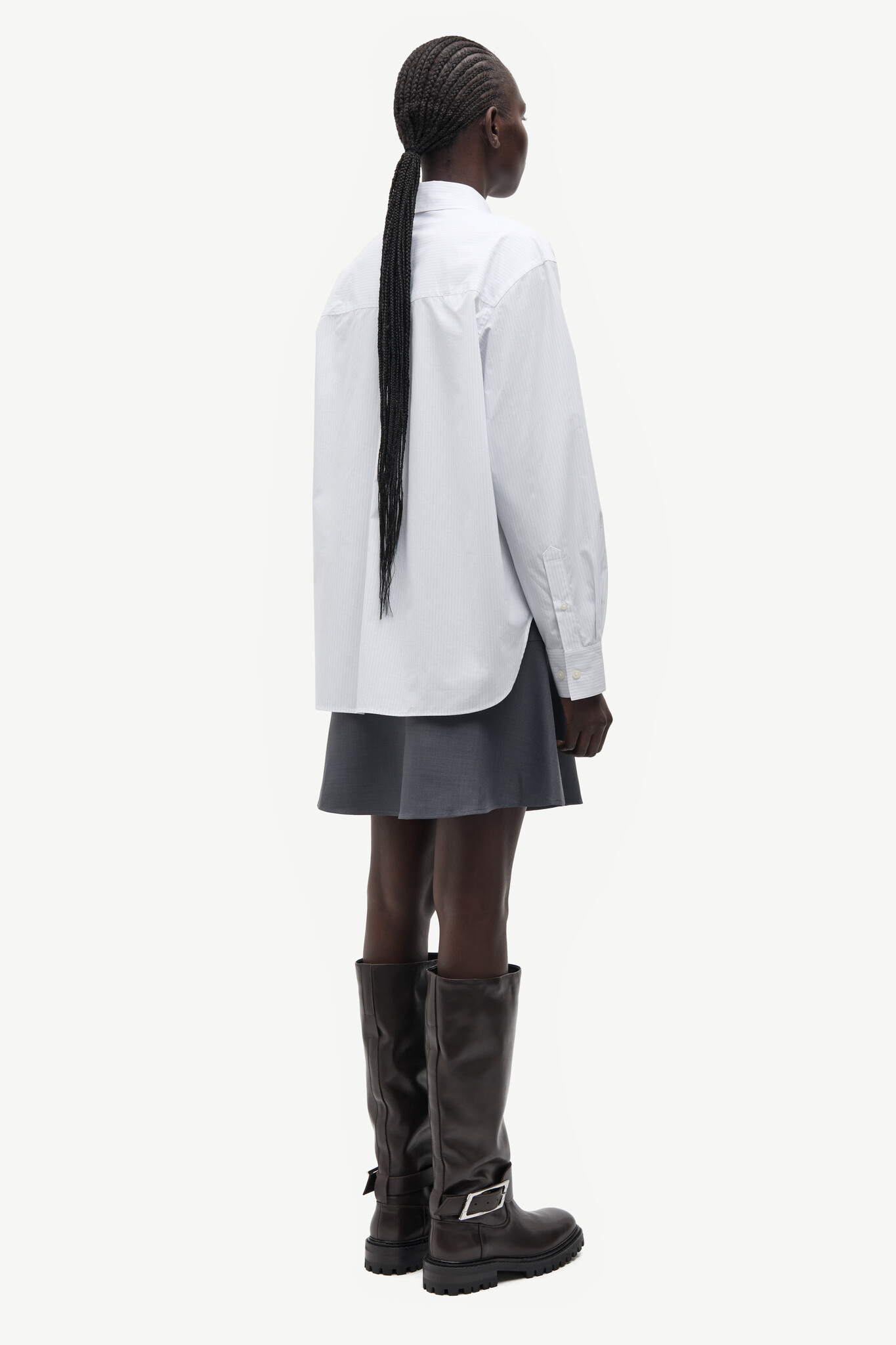 Samsoe Samsoe Salova pocket shirt White pinstripe