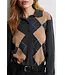 Second Female Shailene knit polo Dark grey melange