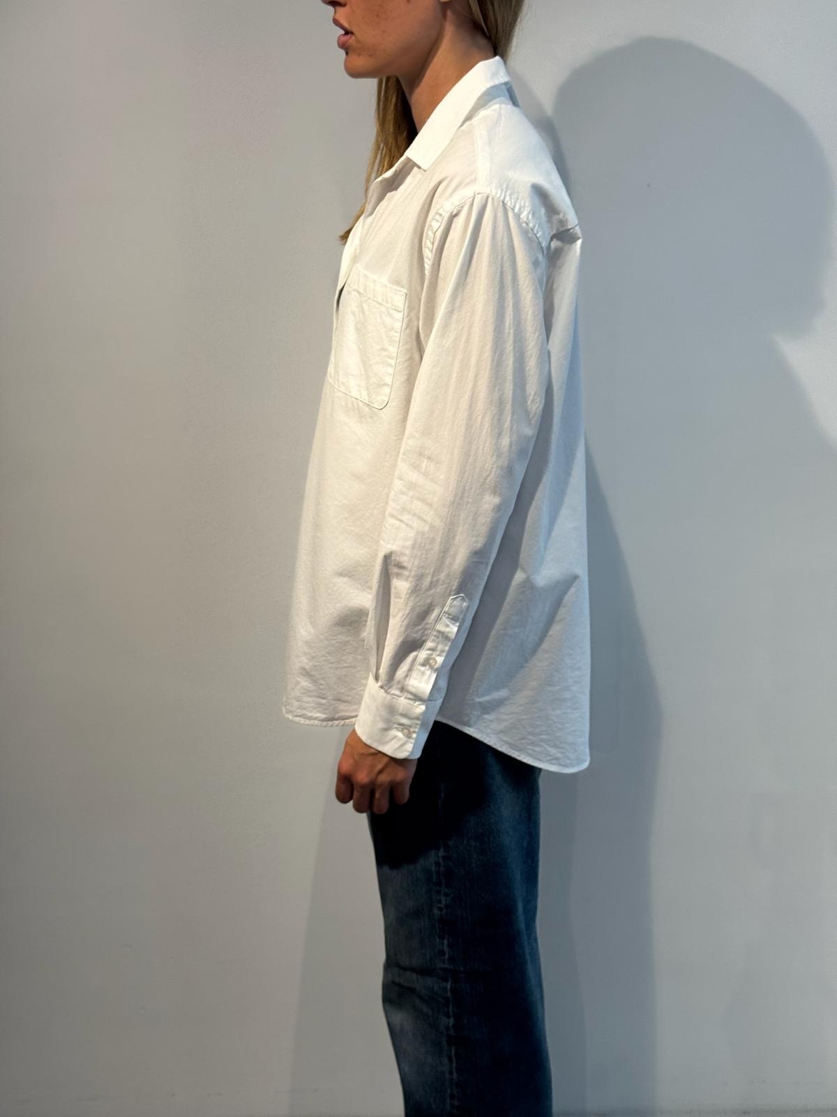 BLUE MORÉ Vince twill shirt White