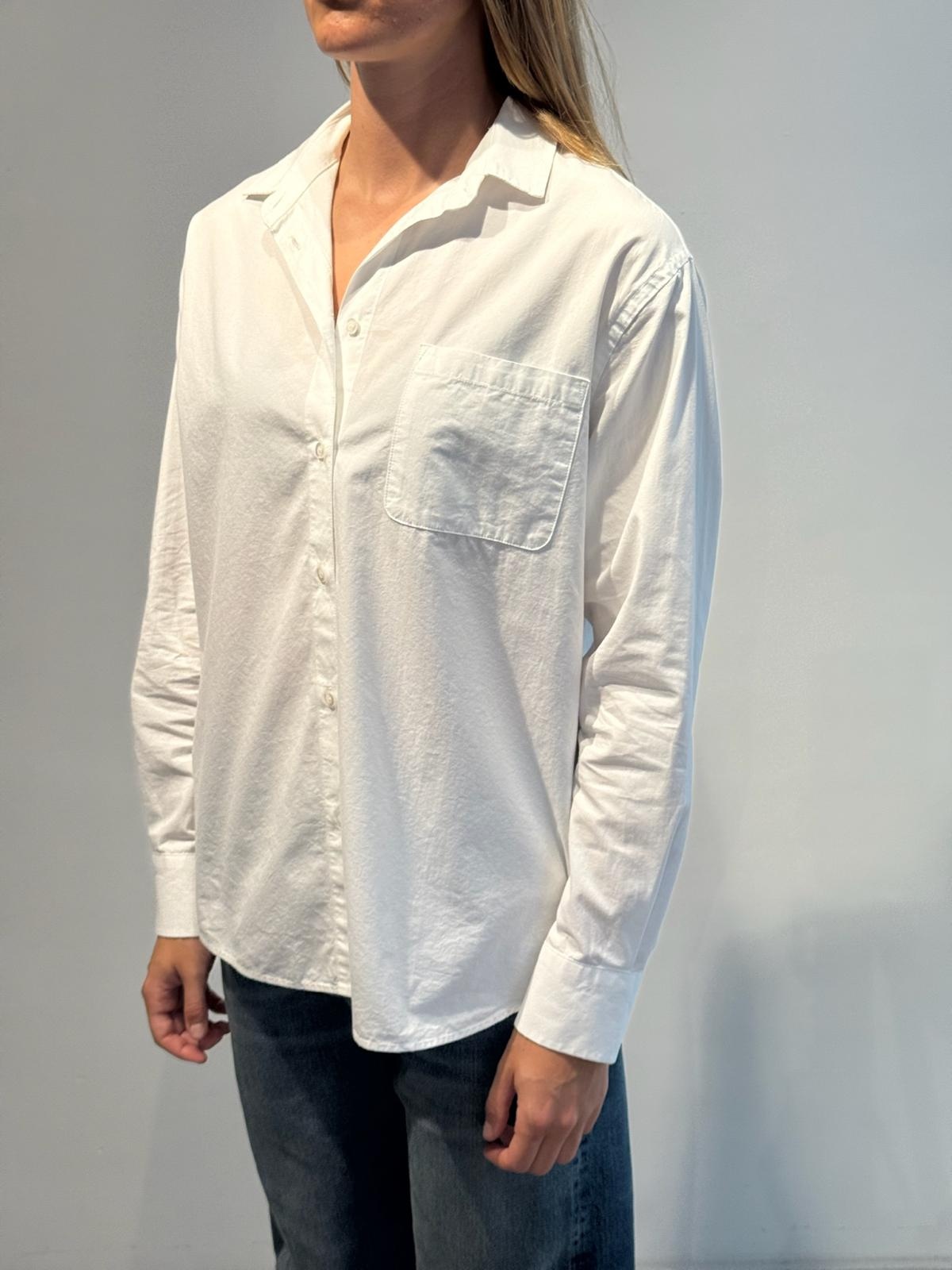 BLUE MORÉ Vince twill shirt White
