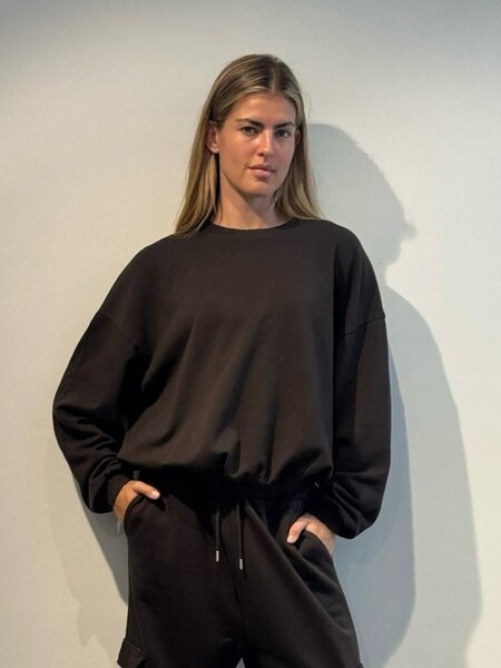 BLUE MORÉ Steph cotton sweater Dark brown