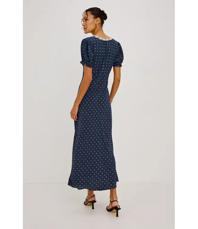 Rails Allison dress Navy polka dots