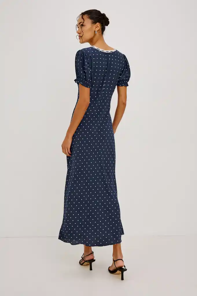 Rails Allison dress Navy polka dots