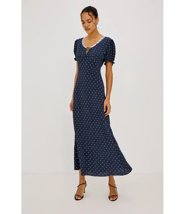 Rails Allison dress Navy polka dots