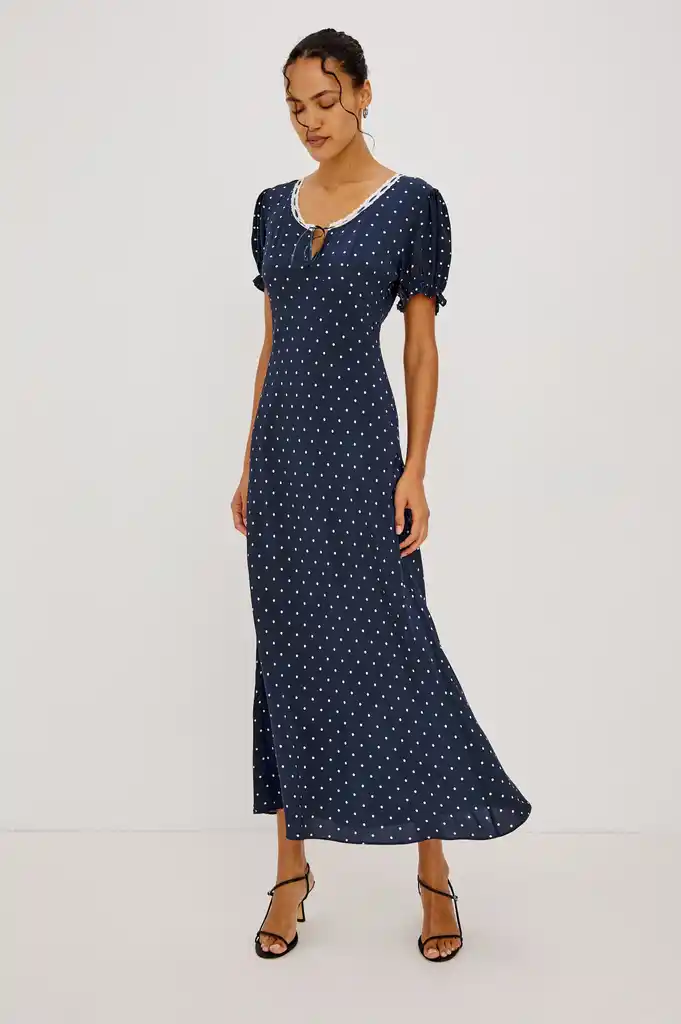 Rails Allison dress Navy polka dots