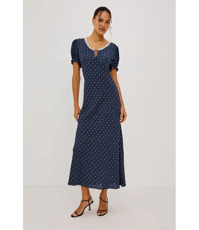 Rails Allison dress Navy polka dots