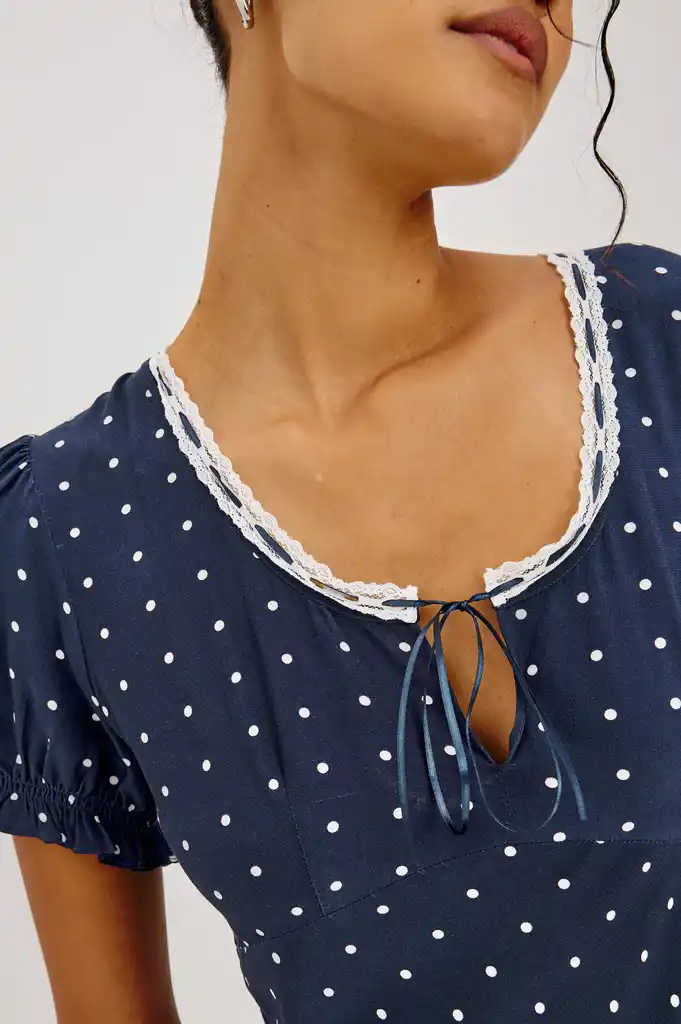 Rails Allison dress Navy polka dots