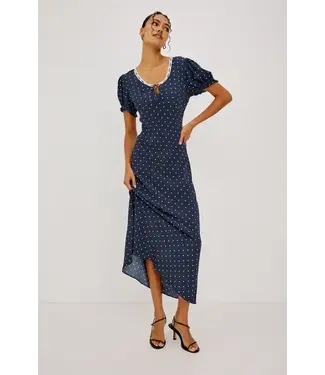 Rails Allison dress Navy polka dots