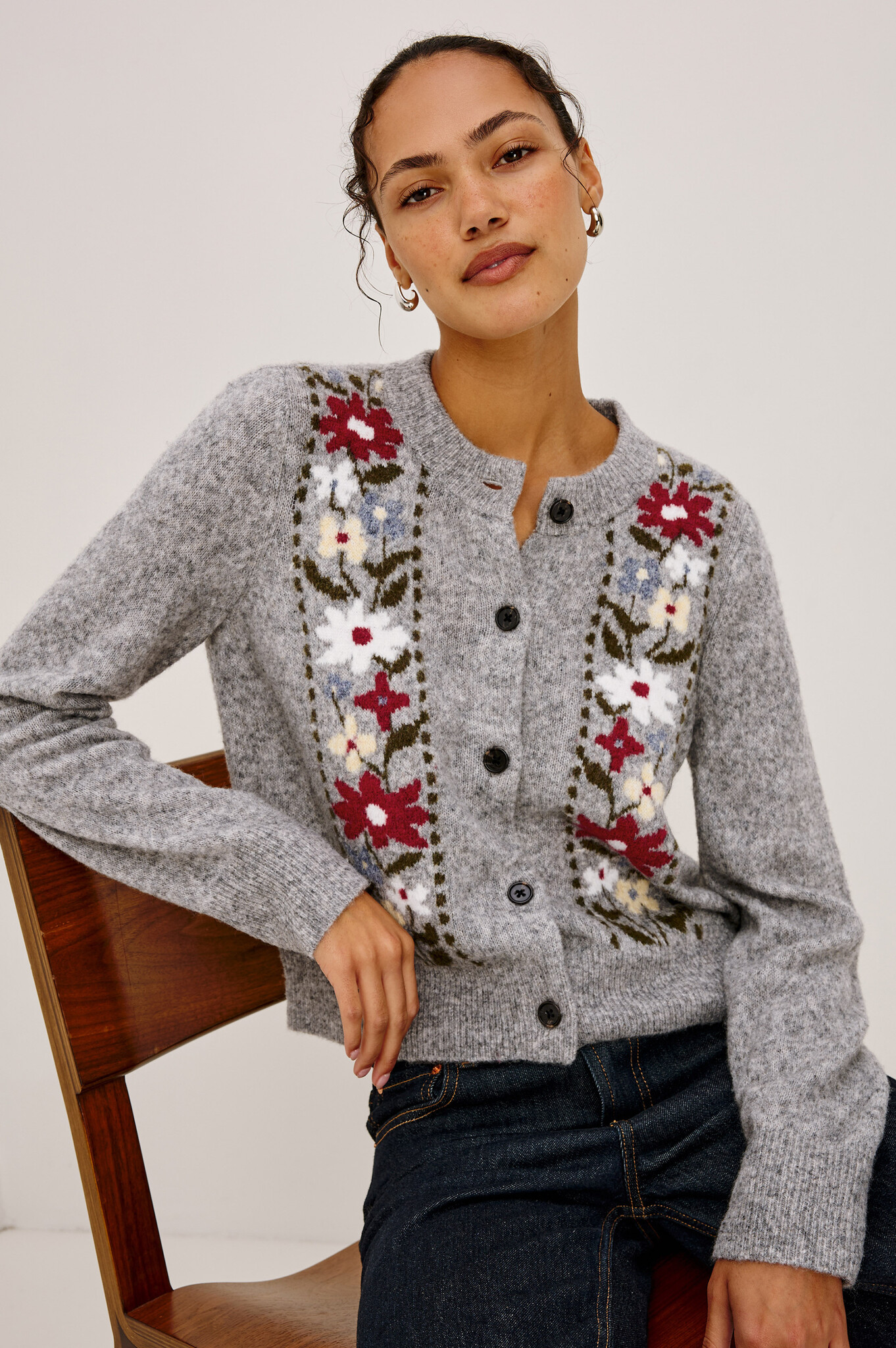 Rails Millie cardigan Grey flora