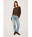 Rails Cotton cashmere long sleeve tee Espresso