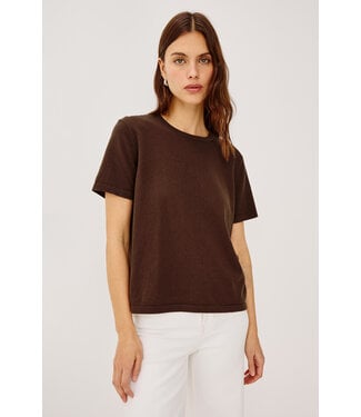 Rails Cotton cashmere short sleeve Espresso