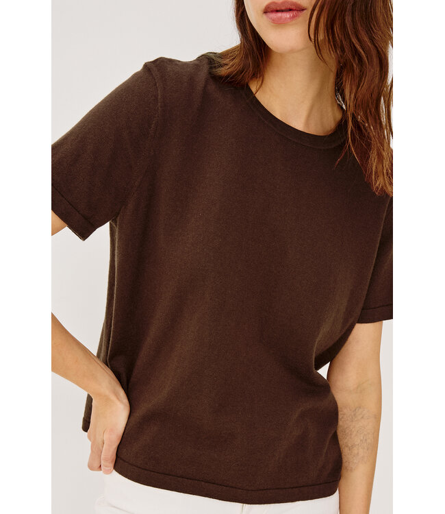 Rails Cotton cashmere short sleeve Espresso