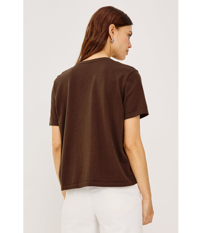 Rails Cotton cashmere short sleeve Espresso