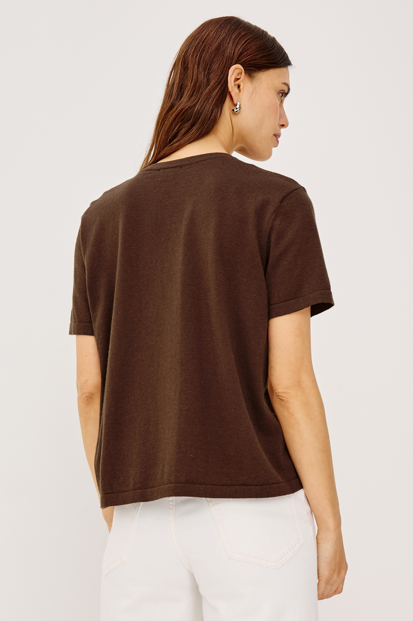 Rails Cotton cashmere short sleeve Espresso