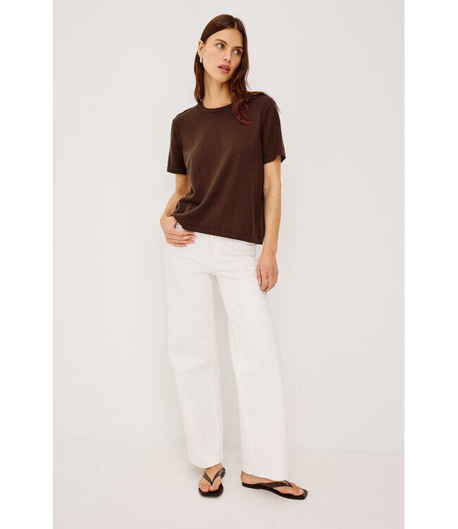 Rails Cotton cashmere short sleeve Espresso