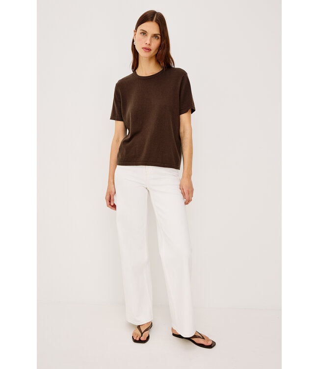 Rails Cotton cashmere short sleeve Espresso