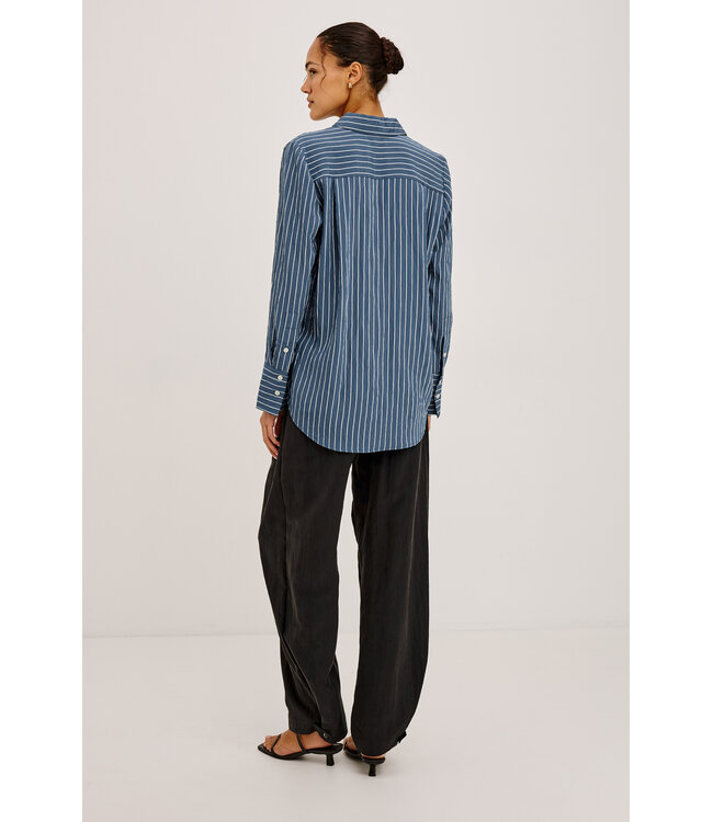 Rails Beck shirt Washed indigo stripe