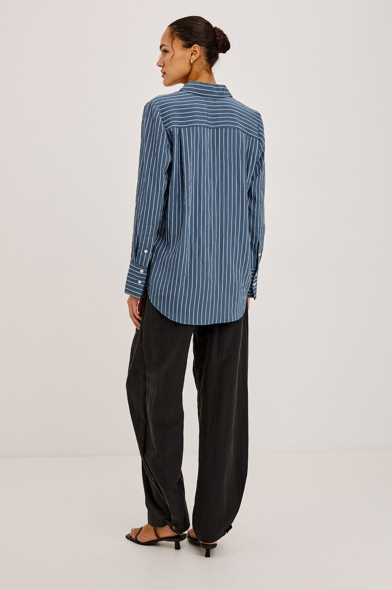 Rails Beck shirt Washed indigo stripe
