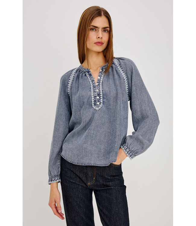 Rails Tali shirt Blue ridge
