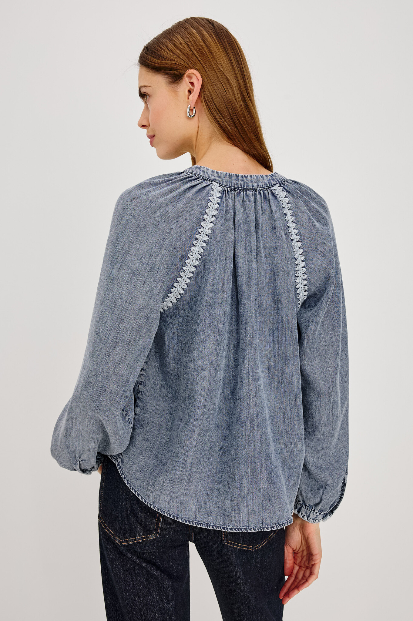 Rails Tali shirt Blue ridge