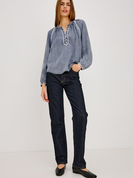 Rails Tali shirt Blue ridge