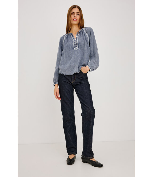 Rails Tali shirt Blue ridge