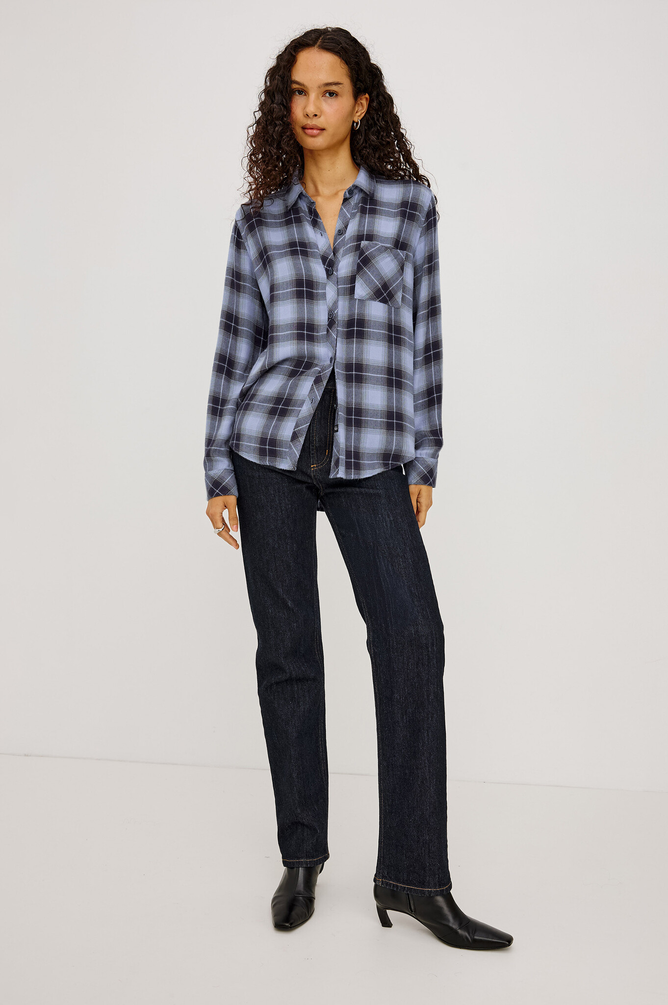 Rails Hunter shirt Navy sky