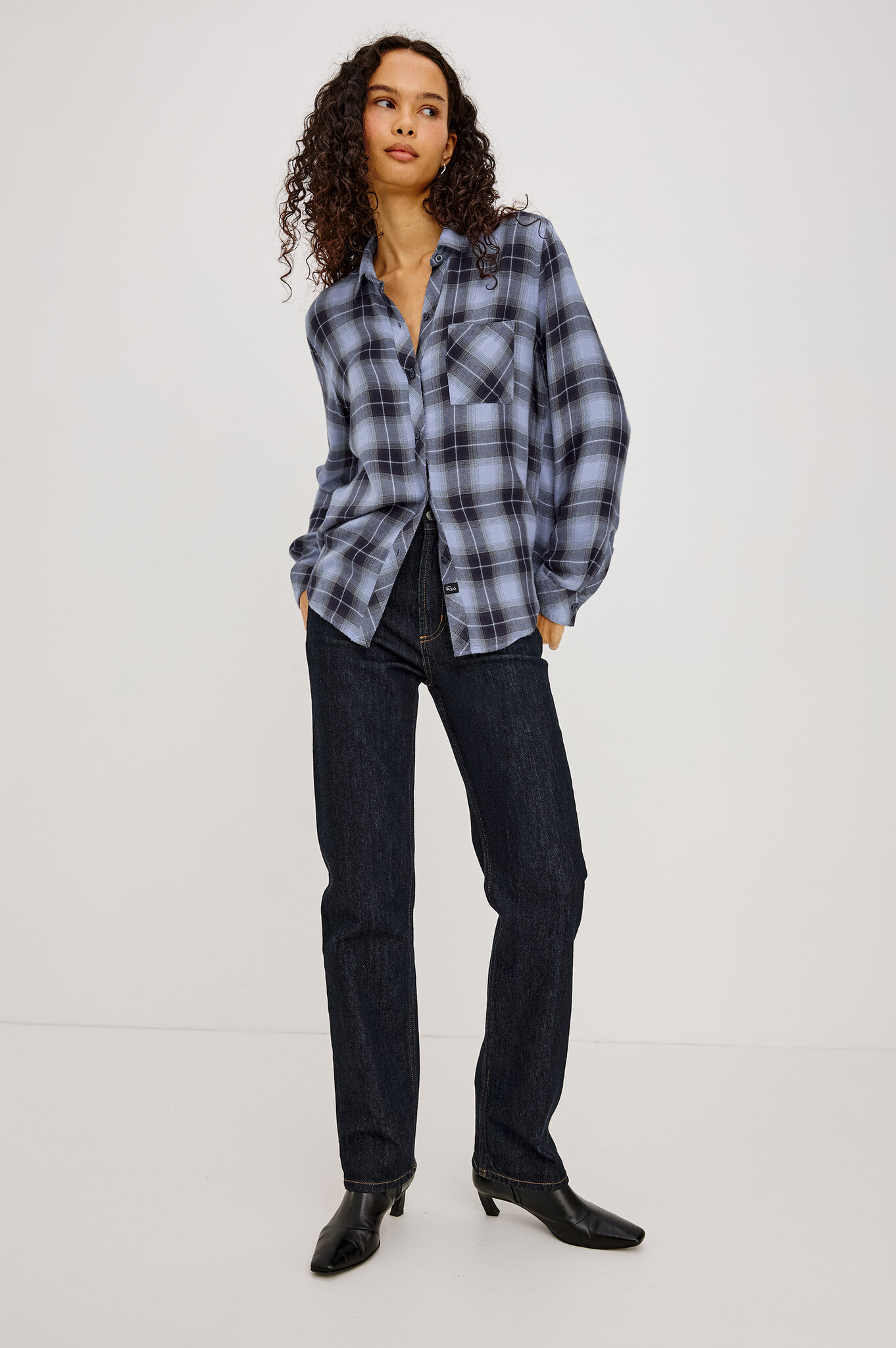 Rails Hunter shirt Navy sky
