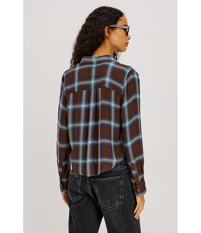 Rails Malin shirt Espresso indigo