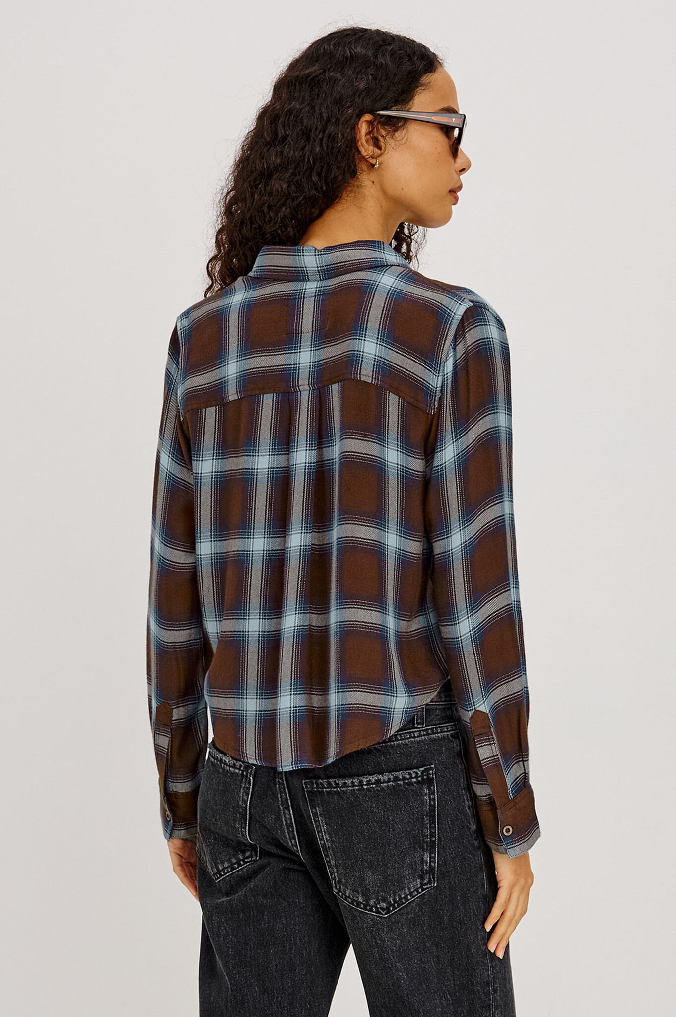 Rails Malin shirt Espresso indigo